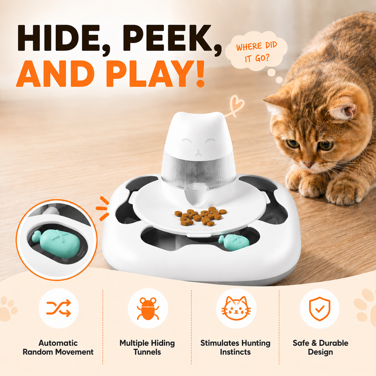 Automatic Cat Hunting-Game Machine